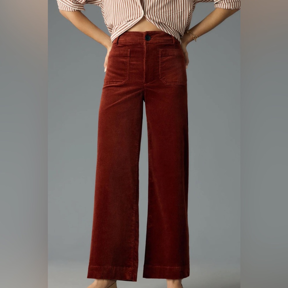 Anthropologie Rust Boot Cut Pants